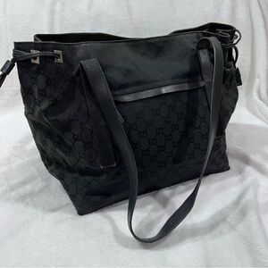 Black Gucci Mono Tote
